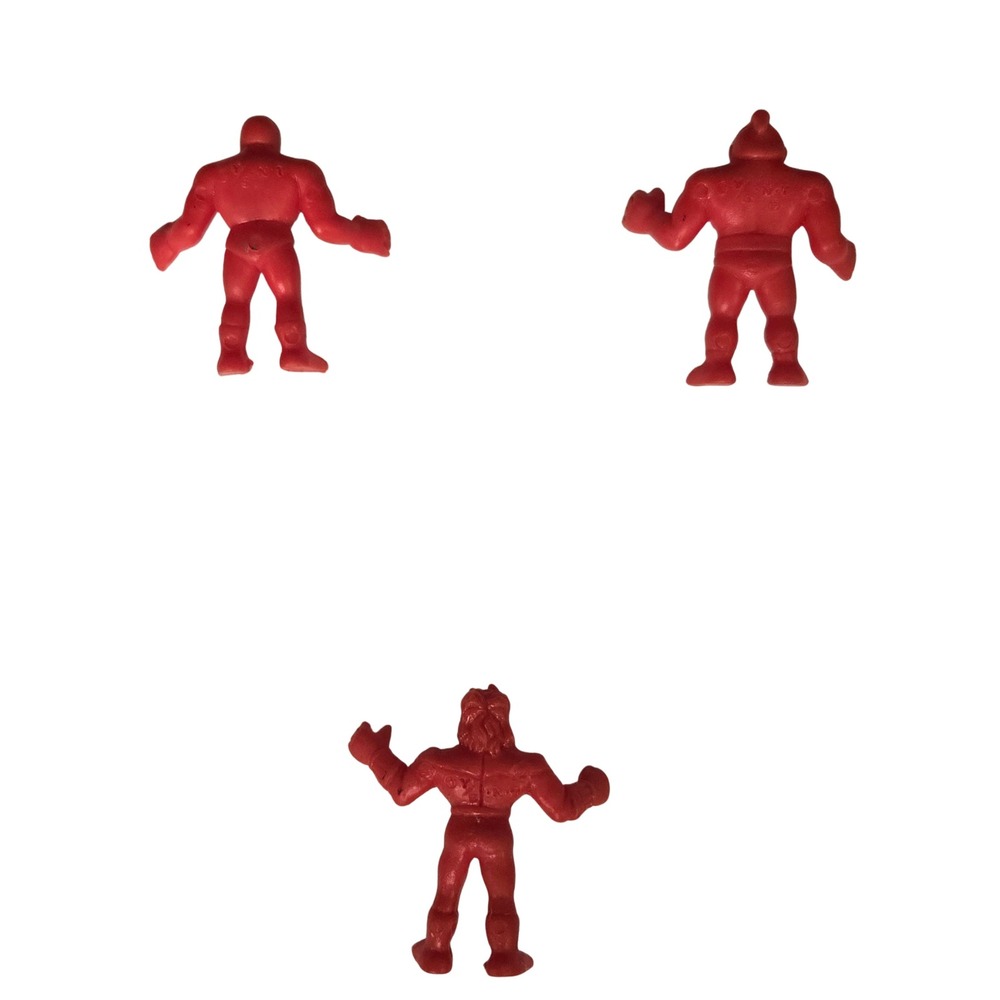 Vintage Mattel‎ M.U.S.C.L.E. Men Red Figures Lot Skyman Wolfman John Stimboard